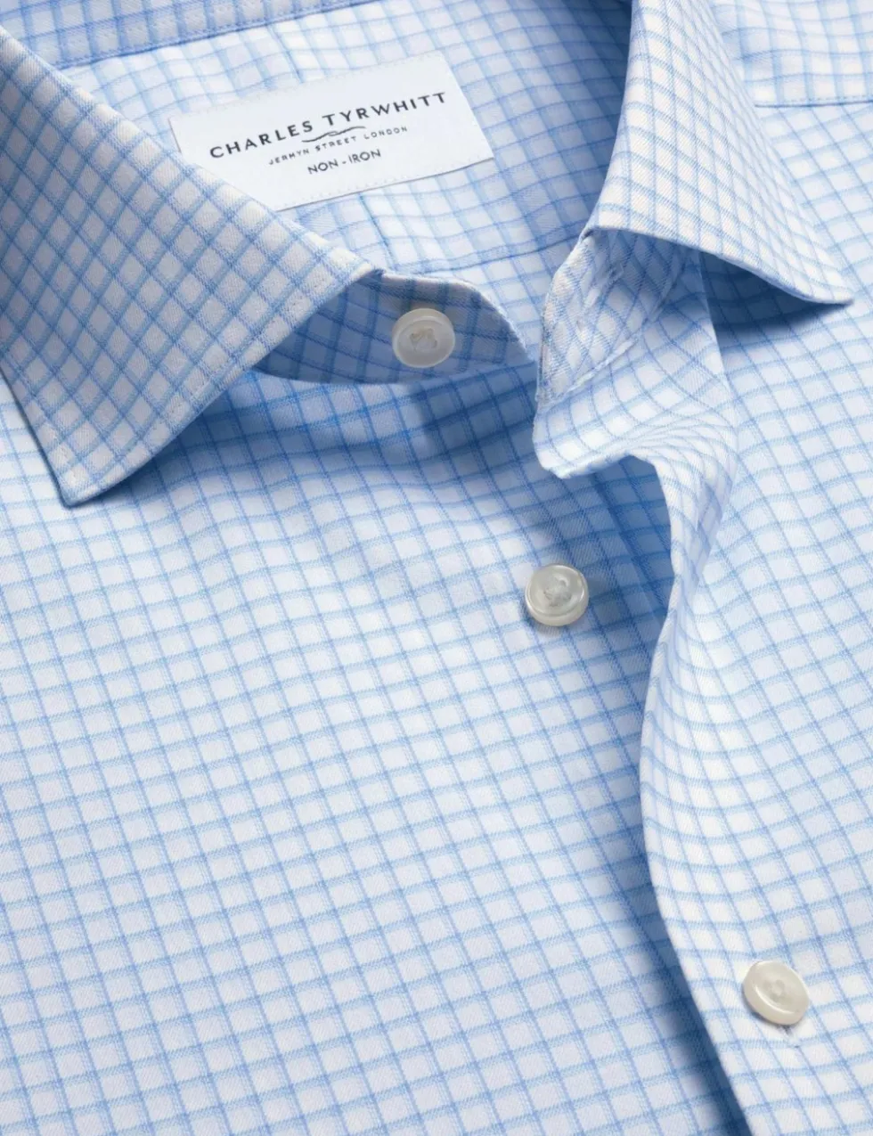 Non Iron Performance Twill Check Shirt
