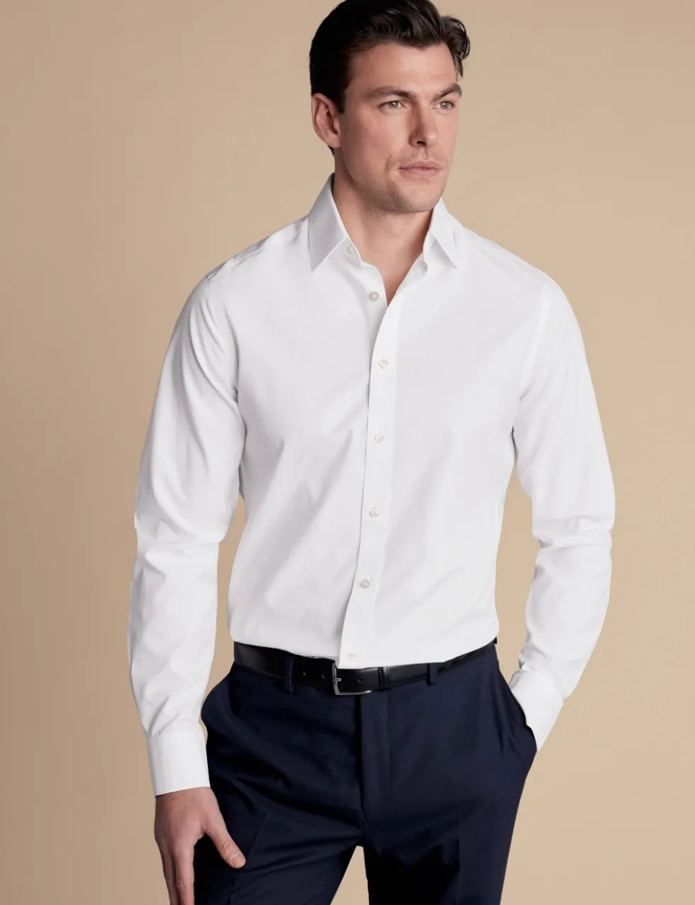 Non Iron Pure Cotton Poplin Shirt