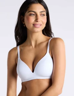 Non-Wired Microfibre Plunge Bra (B-DD)