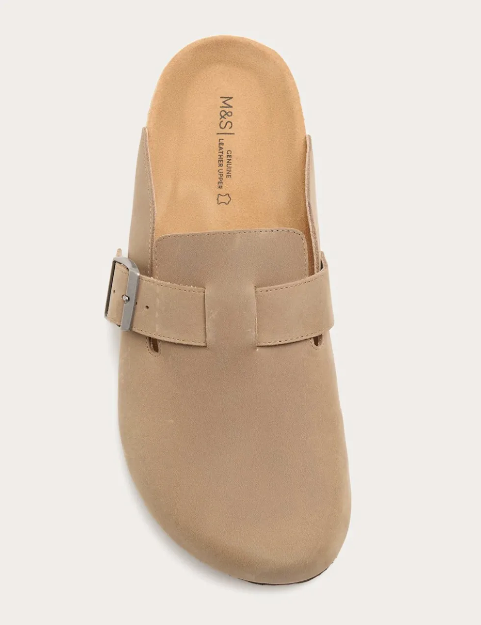 Nubuck Corkbed Mule Sandals
