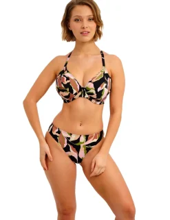 Ocean Avenue Printed High Leg Bikini Bottoms