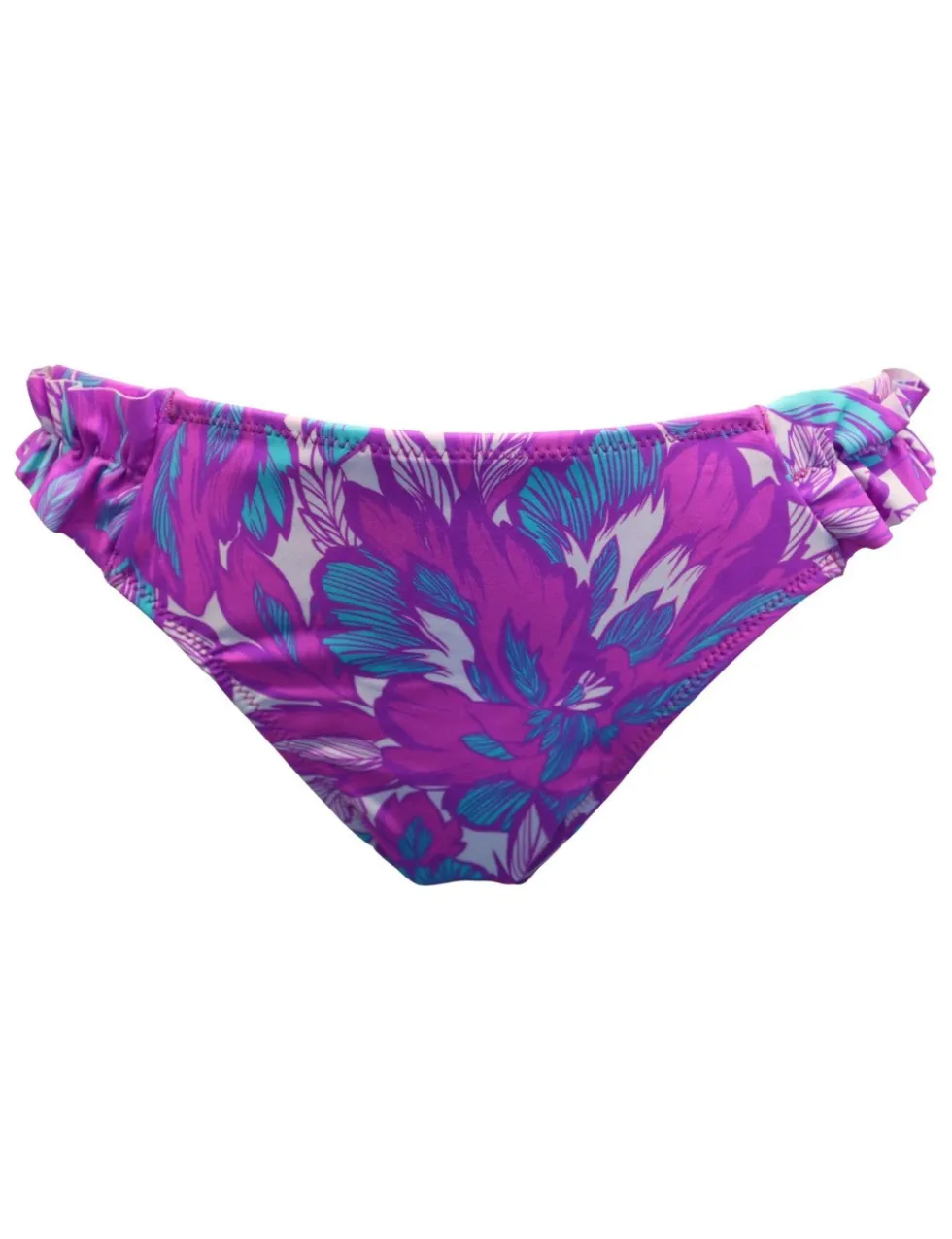 Ocean Breeze Leaf Print Bikini Bottoms