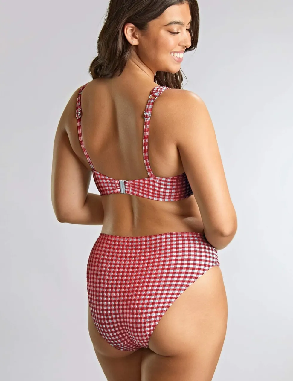 Olivia Gingham Wired Bikini Top D-K