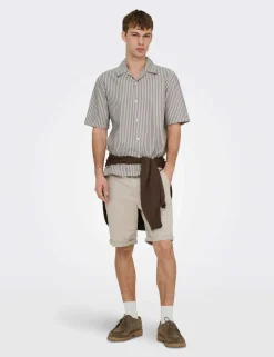 Onsroberts Regular Fit Pure Cotton Striped Shirt