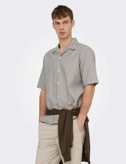 Onsroberts Regular Fit Pure Cotton Striped Shirt