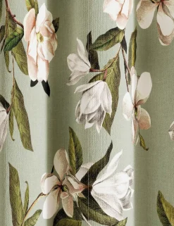 Opal Floral Lined Eyelet Curtains
