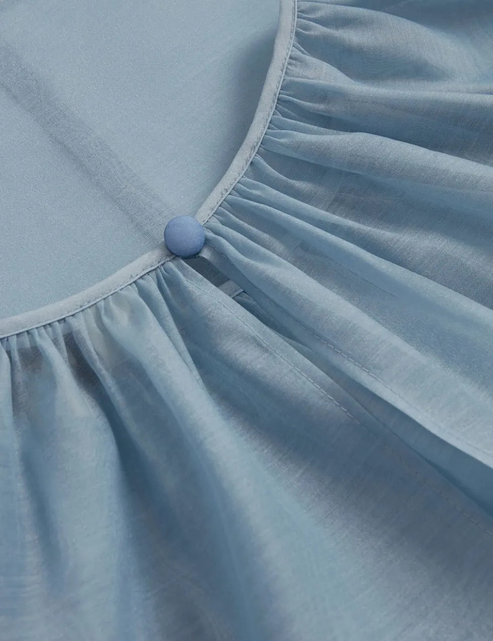 Organza Puff Sleeve Blouse