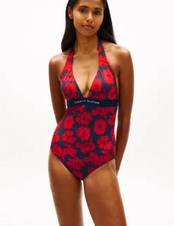 Original Floral Halterneck Swimsuit