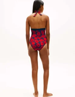 Original Floral Halterneck Swimsuit