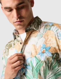 Otokia Relaxed Fit Pure Cotton Floral Shirt