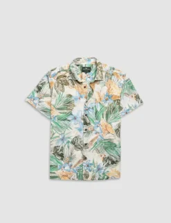 Otokia Relaxed Fit Pure Cotton Floral Shirt