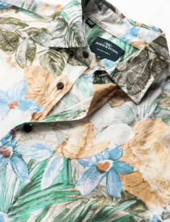 Otokia Relaxed Fit Pure Cotton Floral Shirt