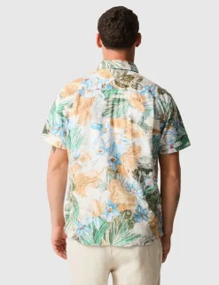 Otokia Relaxed Fit Pure Cotton Floral Shirt