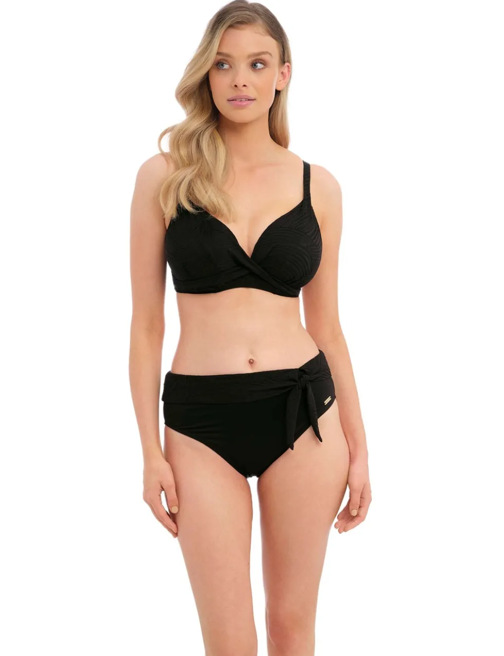 Ottawa Textured High Waisted Bikini Bottoms