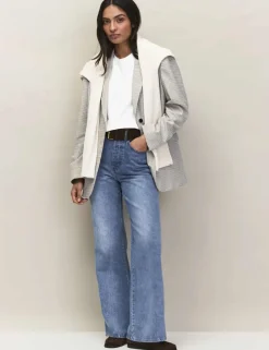 Oversized Dogtooth Single Breasted Blazer