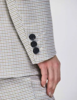 Oversized Dogtooth Single Breasted Blazer