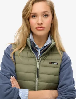 Padded High Neck Gilet