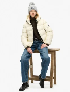 Padded Hooded High Neck Puffer Jacket