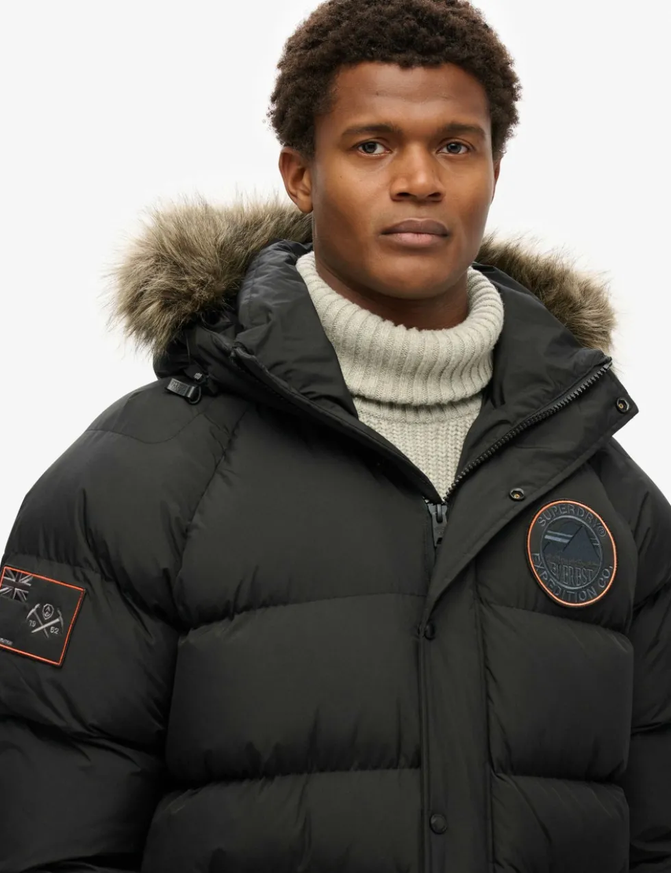 Padded Hooded Longline Parka Jacket