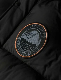 Padded Hooded Longline Parka Jacket