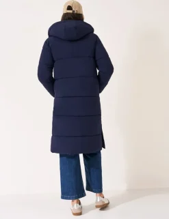 Padded Hooded Longline Puffer Coat