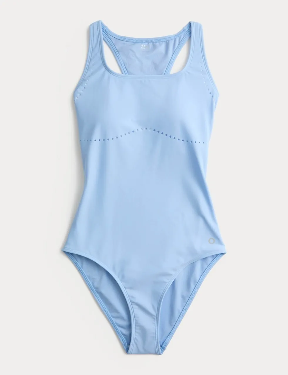 Padded Laser Cut Racer Back Swimsuit