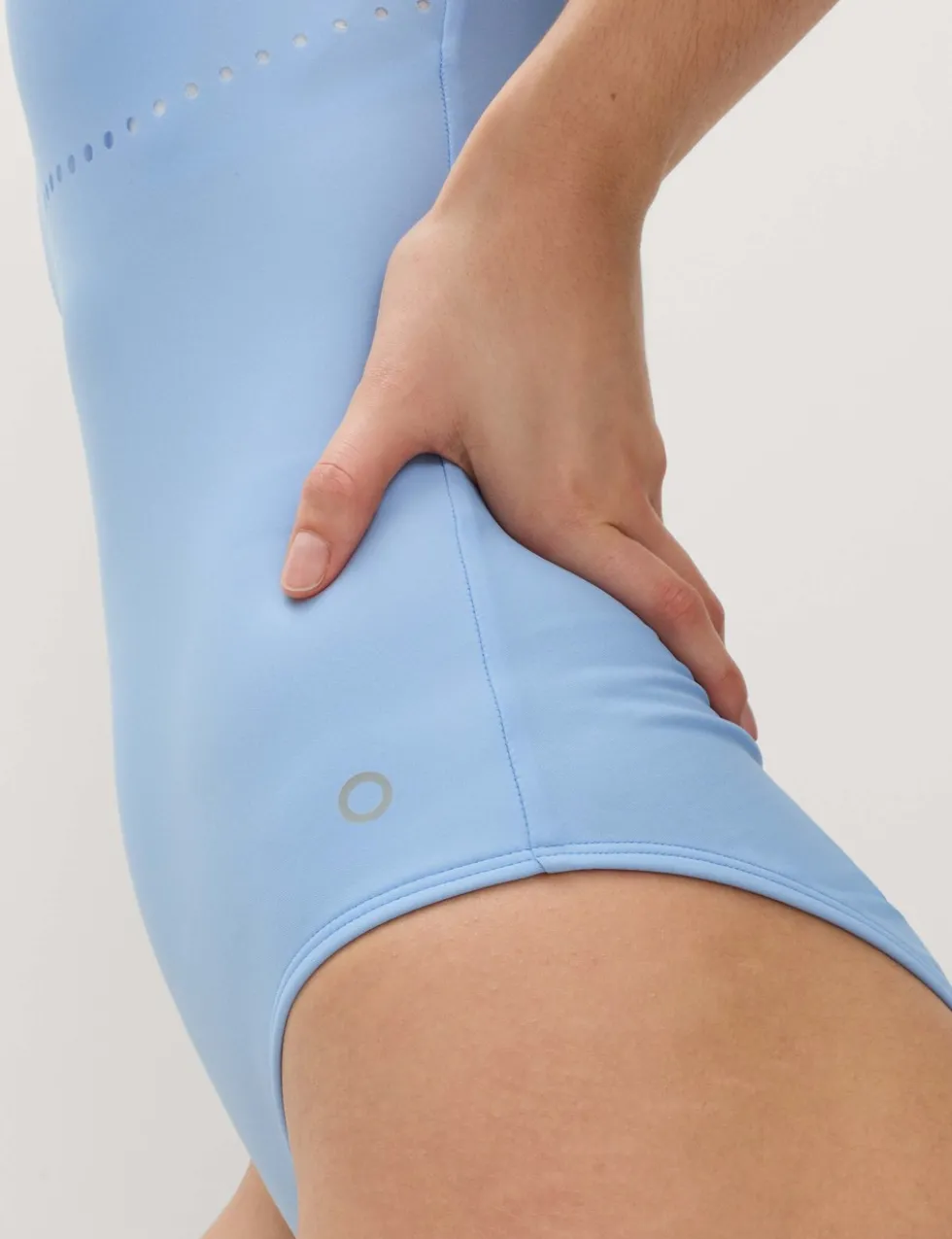 Padded Laser Cut Racer Back Swimsuit