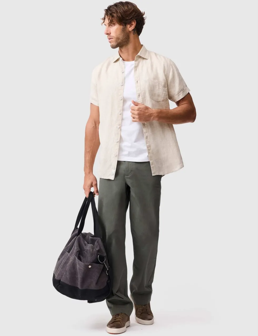 Palm Beach Slim Fit Pure Linen Shirt
