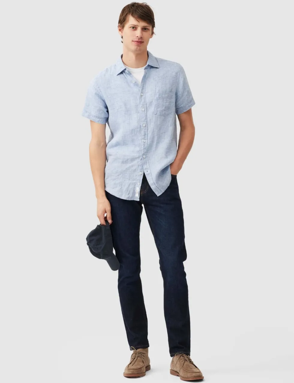 Palm Beach Slim Fit Pure Linen Shirt