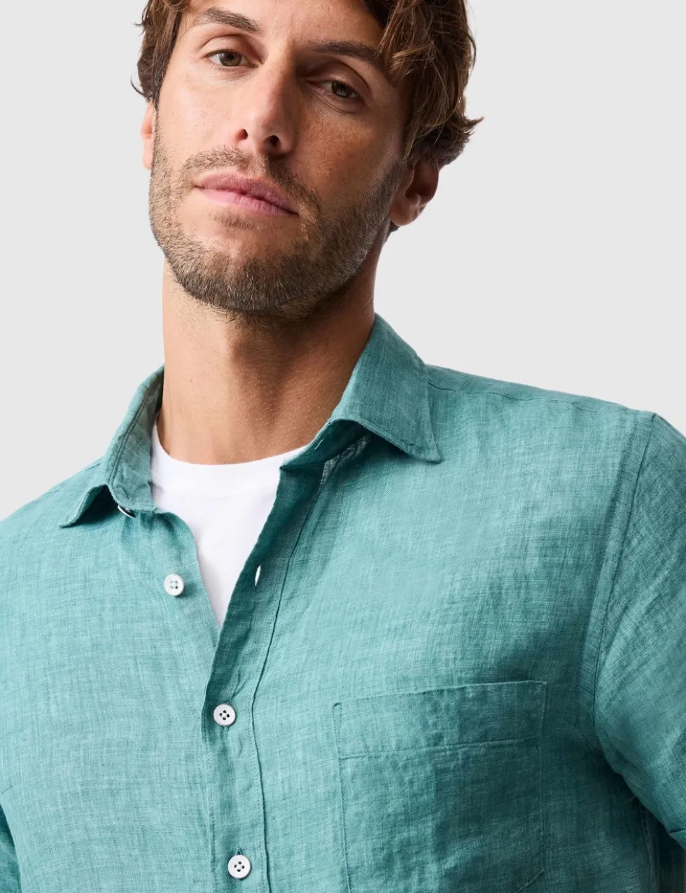 Palm Beach Slim Fit Pure Linen Shirt
