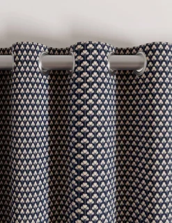Palm Geo Lined Eyelet Curtains