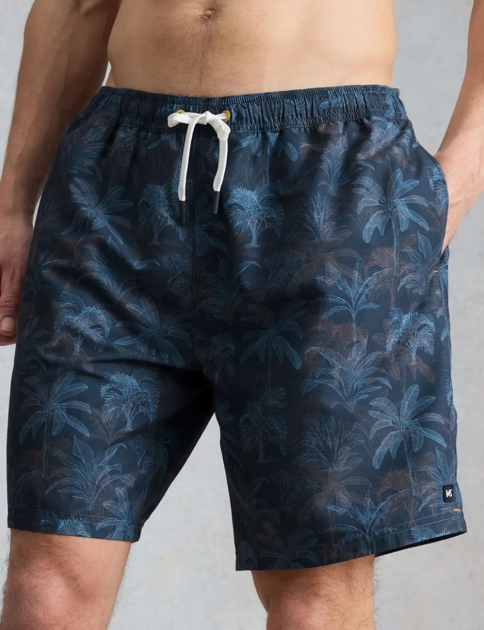 Palm Print Swim Shorts