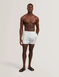 Palm Print Swim Shorts