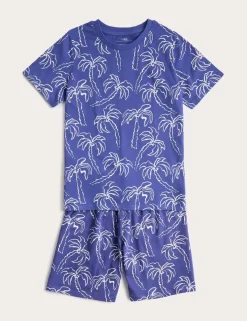 Palm Tree Graphic Short Pyjamas (1-16 Yrs)