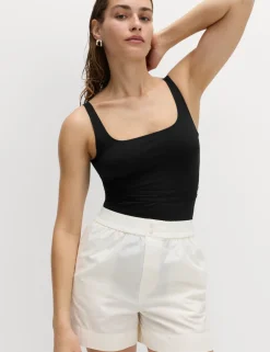 Panelled Sculpt Scoop Neck Swimsuit