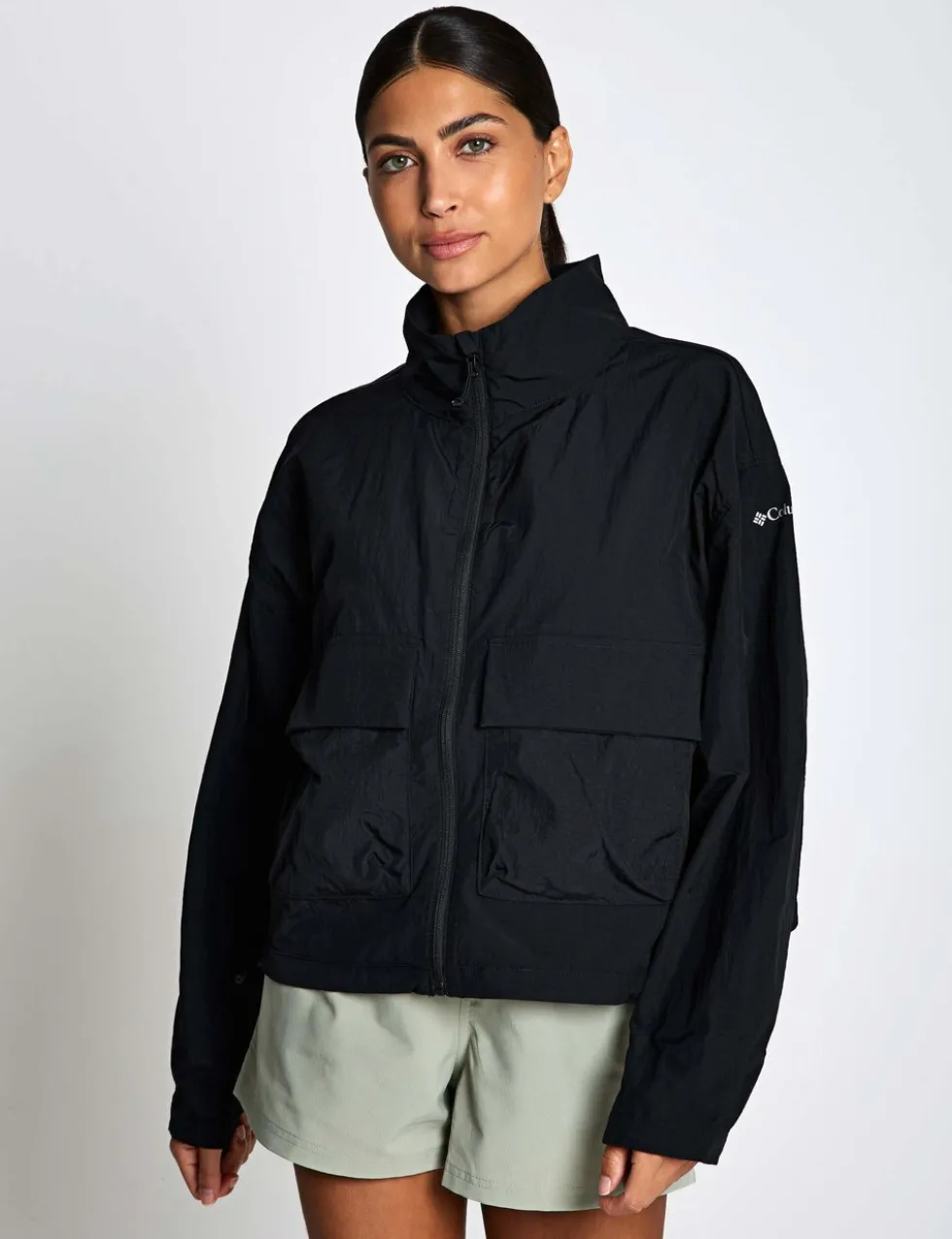Paracutie™ Zip Up Cropped Windbreaker Jacket