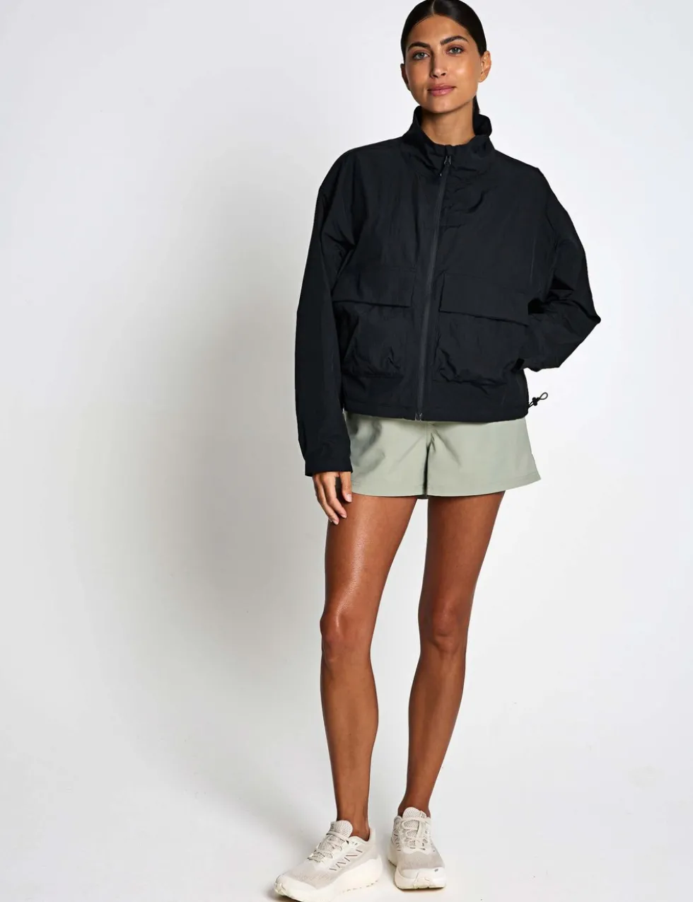 Paracutie™ Zip Up Cropped Windbreaker Jacket