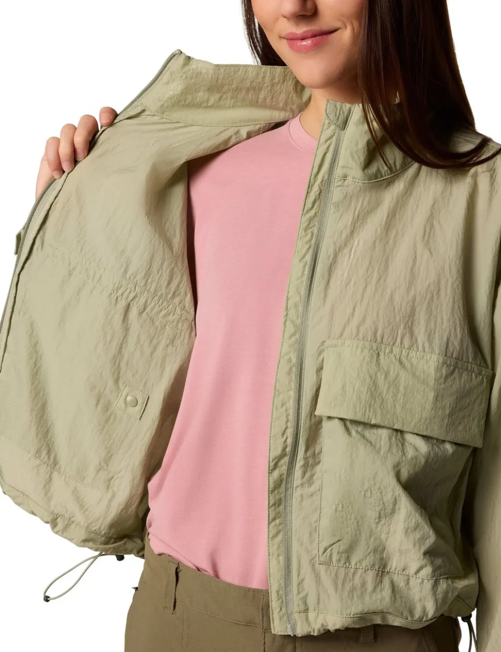 Paracutie™ Zip Up Cropped Windbreaker Jacket