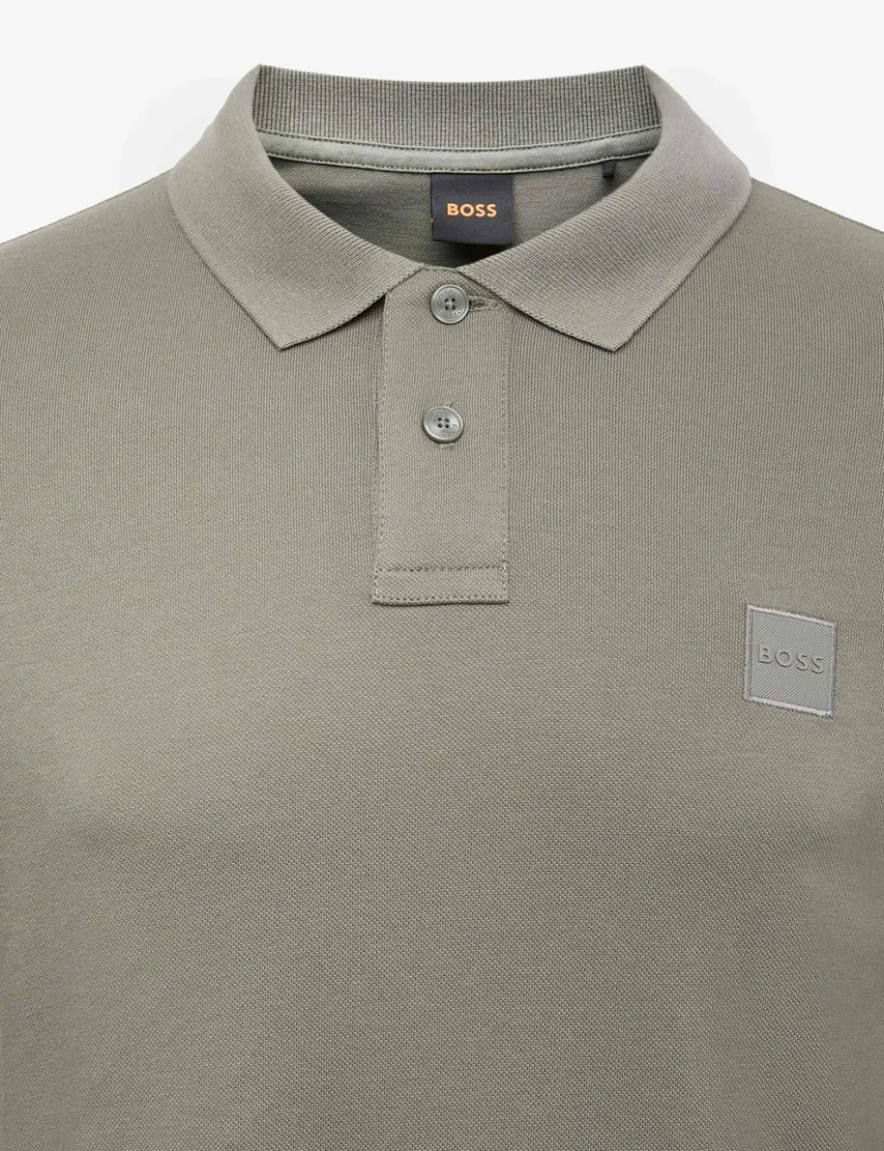 Passerby Cotton Rich Long Sleeve Polo Shirt