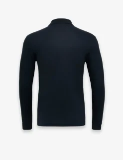 Passerby Cotton Rich Long Sleeve Polo Shirt