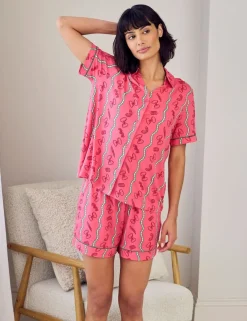 Pasta Print Shortie Pyjama Set