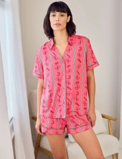 Pasta Print Shortie Pyjama Set