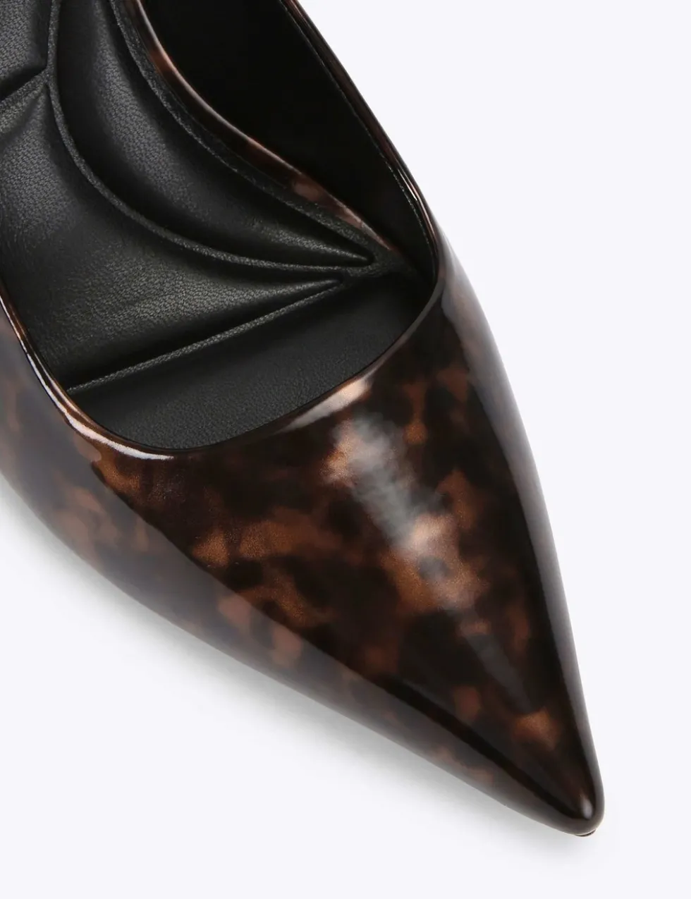Patent Animal Print Stiletto Heel Slingbacks