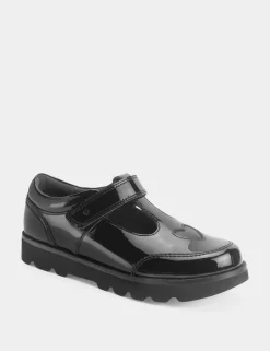 Patent Riptape School Shoes (9 Small - 3 Large)