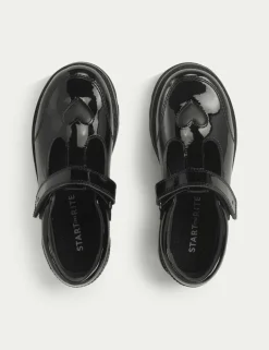 Patent Riptape School Shoes (9 Small - 3 Large)