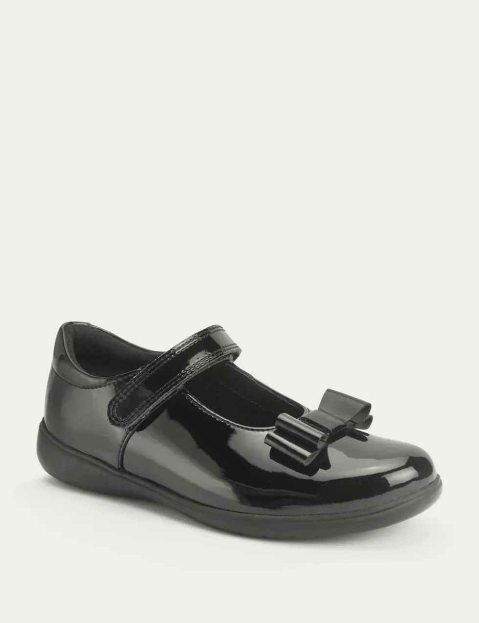 Patent Riptape School Shoes (9 Small - 3 Large)