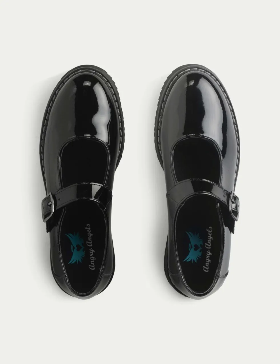 Patent School Shoes (12½ Small - 9 Large)