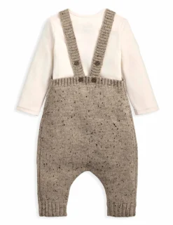 2pc Bear Dungaree Outfit (0-12 Mths)