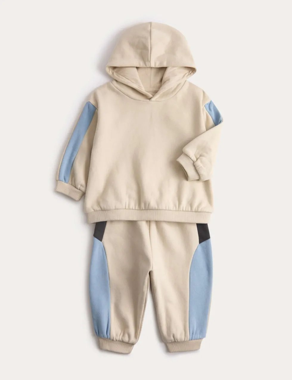 2pc Cotton Rich Colour Block Tracksuit (0-6 Yrs)