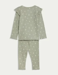 2pc Cotton Rich Ditsy Top & Bottom Outfit (0-6 Yrs)